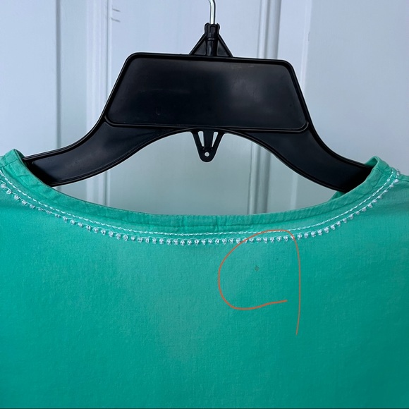 •Land's End Kids• Lightweight Aqua Green Tunic/Swim Cover-Up - Size 10-12 - Picture 7 of 8